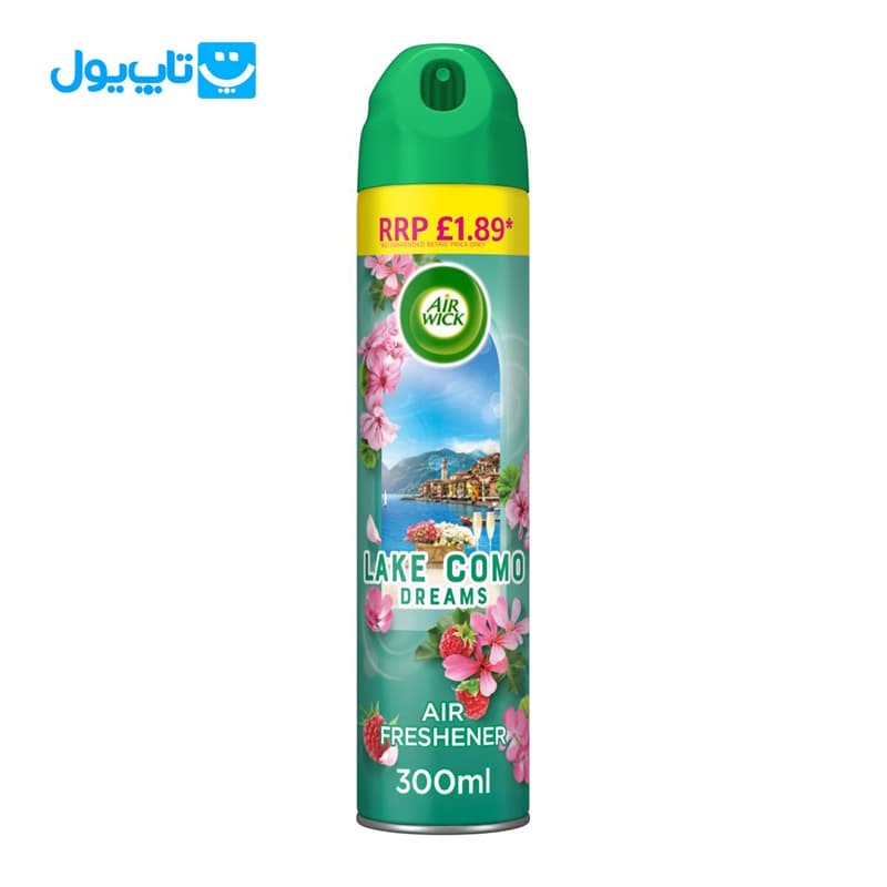 اسپری خوشبو کننده هوا ایرویک Air Wick رایحه رویای دریاچه کومو حجم 300 میلی‌لیتر