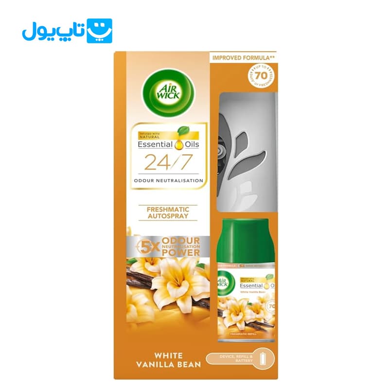 دستگاه خودکار خوشبوکننده هوا ایرویک Air Wick رایحه وانیل سفید