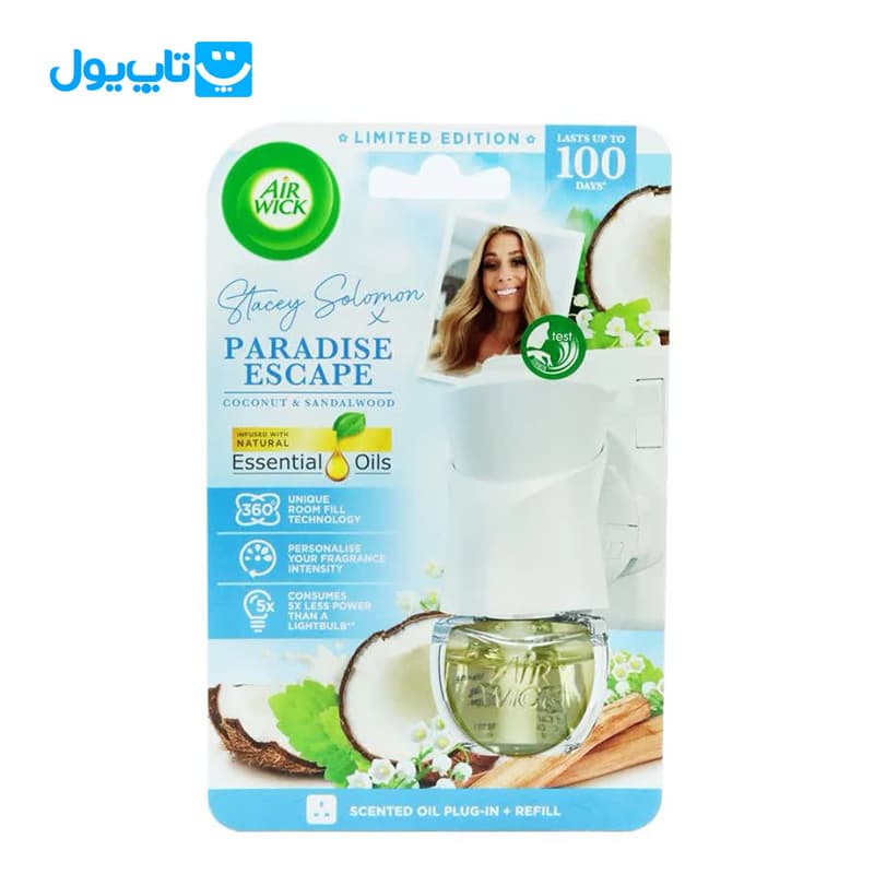 دستگاه خوشبوکننده هوای برقی ایر ویک Air Wick با رایحه نارگیل و چوب صندل