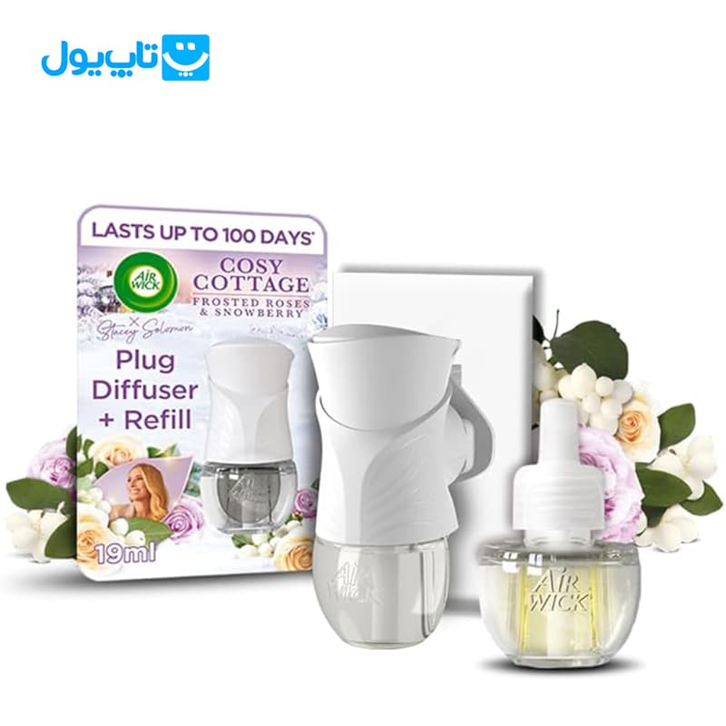 دستگاه خوشبوکننده هوای برقی ایر ویک Air Wick رایحه گل رز یخزده Cosy Cottage — تصویر ۲