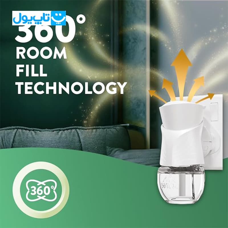 یدک خوشبوکننده هوا ایر ویک Air Wick رایحه رویای دریاچه کومو حجم 19 میلیلیتر — تصویر ۴