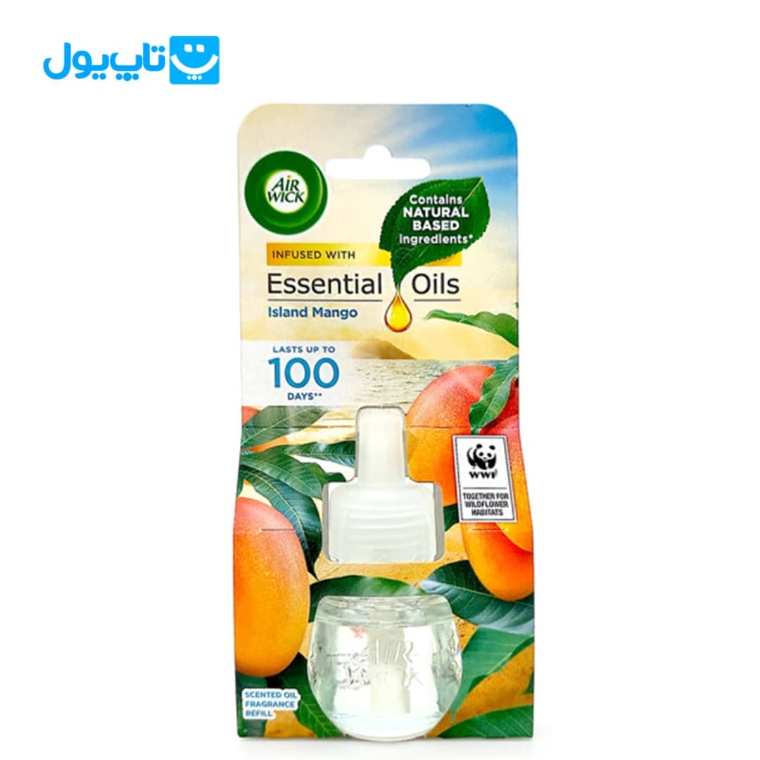 یدک خوشبوکننده هوا ایر ویک Air Wick رایحه انبه استوایی حجم 19 میلی‌لیتر