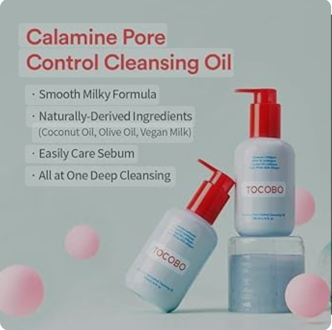 روغن پاک کننده منافذ کالاماین توکوبو / TOCOBO Calamine Pore Control Cleansing Oil – 200ml — تصویر ۳