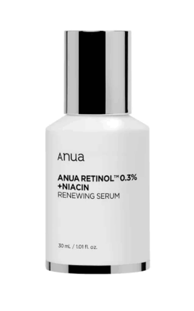 سرم ضد چروک و روشن کننده نانو رتینول ۰.۳ درصد و نیاسین آنوا Anua – Retinol 0.3% + Niacin Renewing Serum