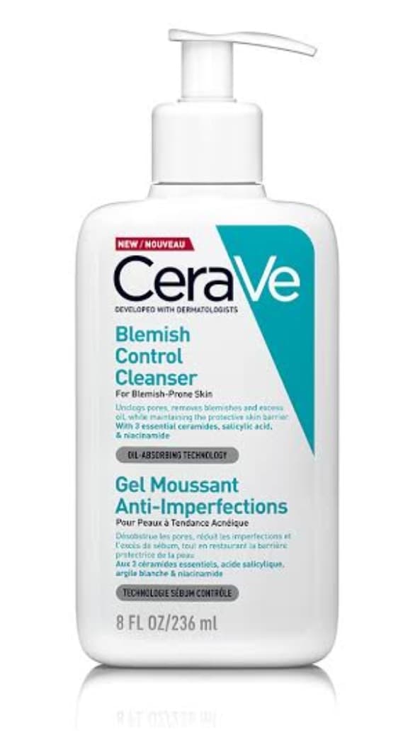 ژل شستشوی صورت سراوی CeraVe مدل Blemish Control Cleanser حجم 236 میل ضدجوش و کنترل آکنه