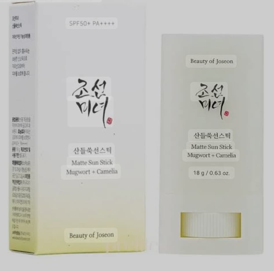 ضد آفتاب استیکی بیوتی اف جوسان Beauty of Joseon Matte sun stick Mugwort + Camelia SPF 50 18g — تصویر ۲