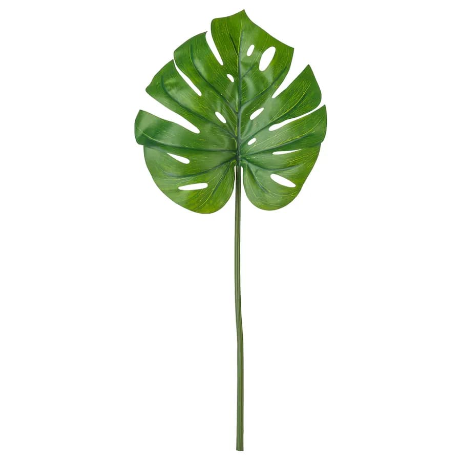 برگ مصنوعی ایکیا مدل SMYCKA مدل Monstera سبز ۸۰ سانتی‌متر