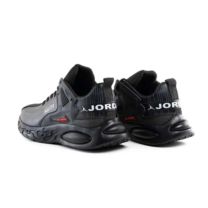 کفش مردانه اسپرت چرم مصنوعی مشکی Jordan — تصویر ۲