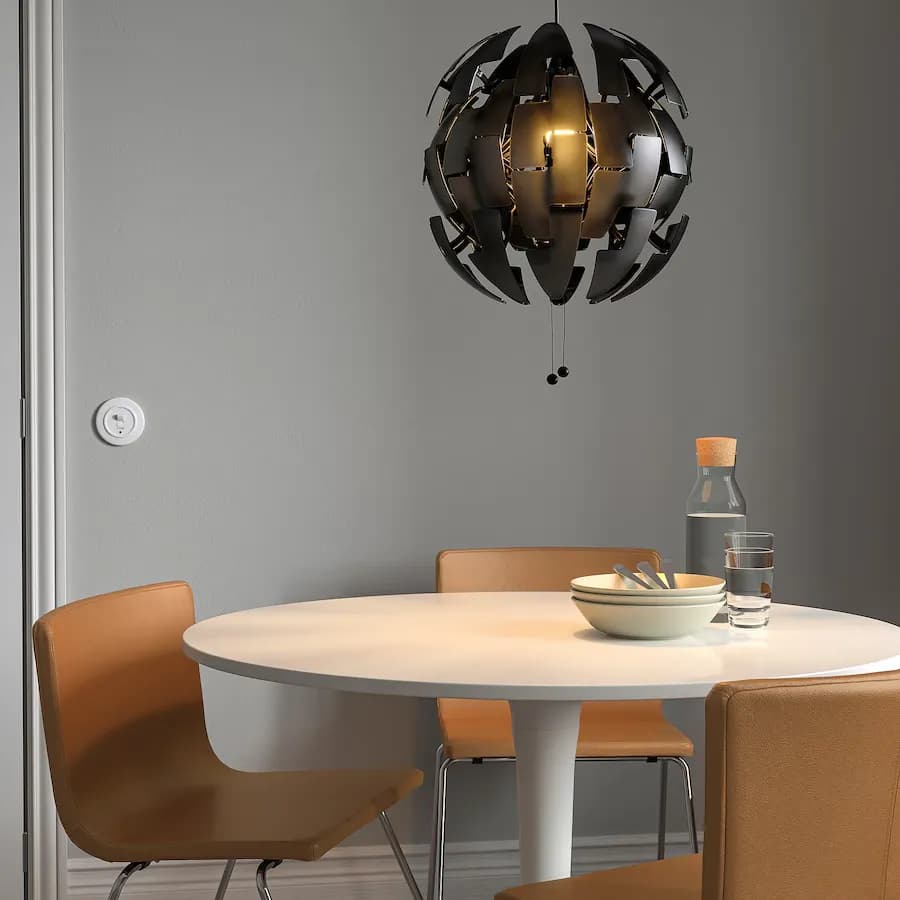 چراغ آویز ایکیا مدل IKEA PS 2014 مشکی/ قطر ۳۵ سانتیمتر — تصویر ۵