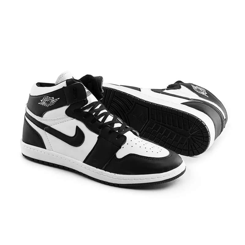 کفش مردانه روزمره چرم مصنوعی سفید مشکی Nike
