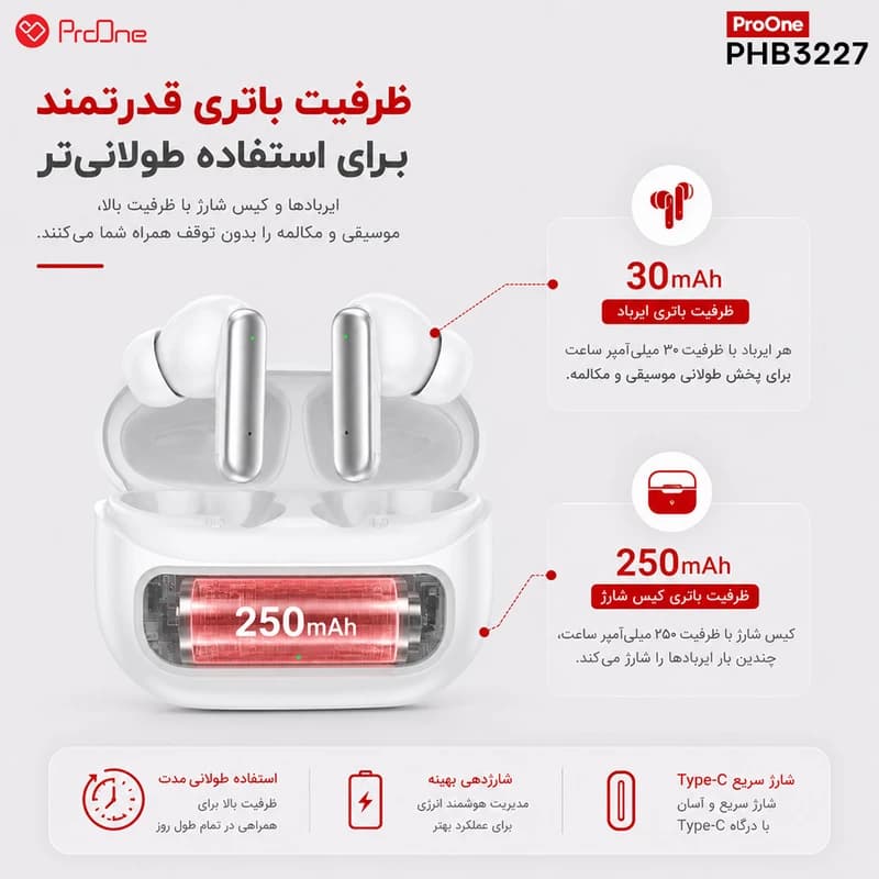 هدفون بی سیم پرووان مدل PHB3227 — تصویر ۸