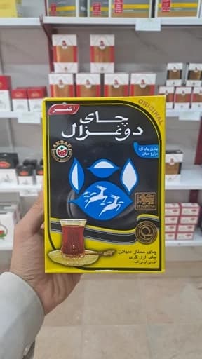 چای دوغزال مشکی ارل گری شیرنشان 500 گرمی اصل