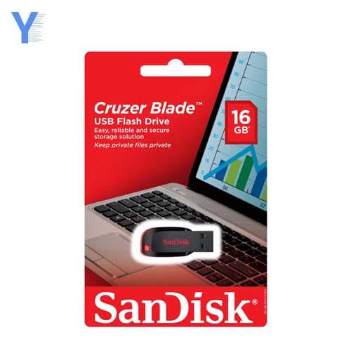فلش ۱۶ گیگ سن دیسک SanDisk Cruzer Blade 16GB CZ50 — تصویر ۲