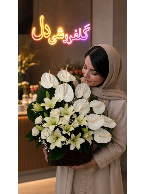 سبد گل پونک | سفارش سبد گل در پونک تهران