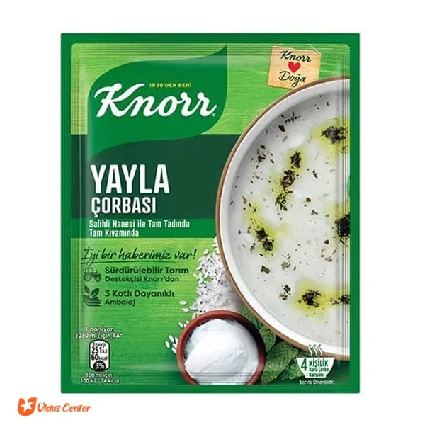 سوپ خامه ای آماده کنور yayla وزن 72 گرم