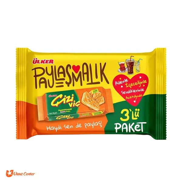 بیسکوئیت کراکر پنیری چیزی ویک اولکر بسته 3 تایی 246 گرم