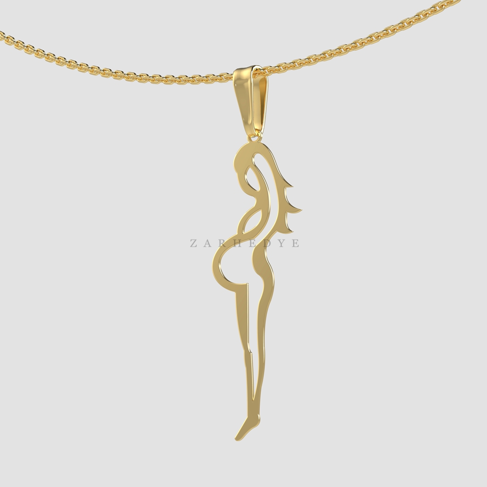 آویز طلا زن باردار کد 01