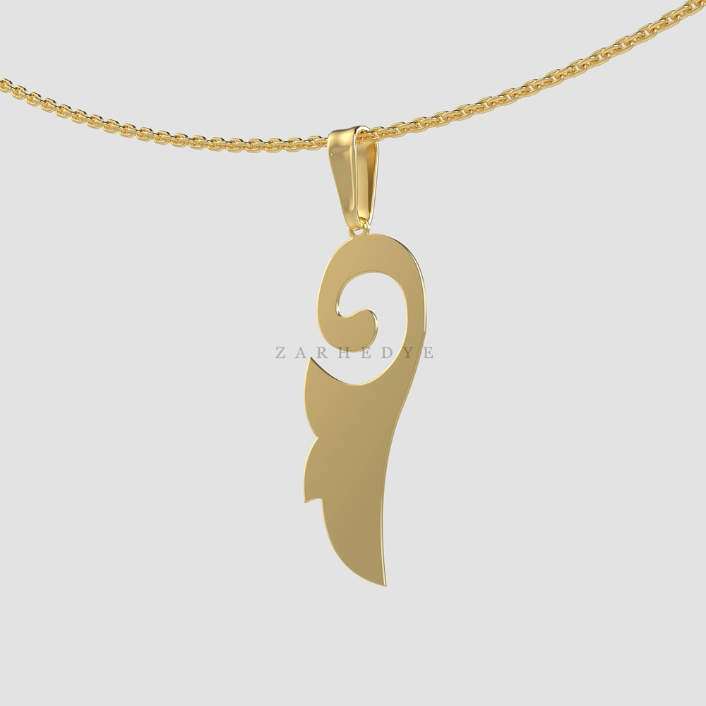 آویز طلا بال فرشته کد 02