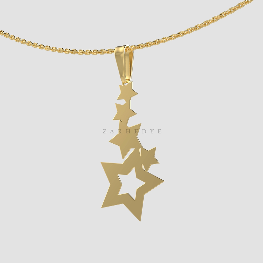 آویز طلا ستاره کد 03