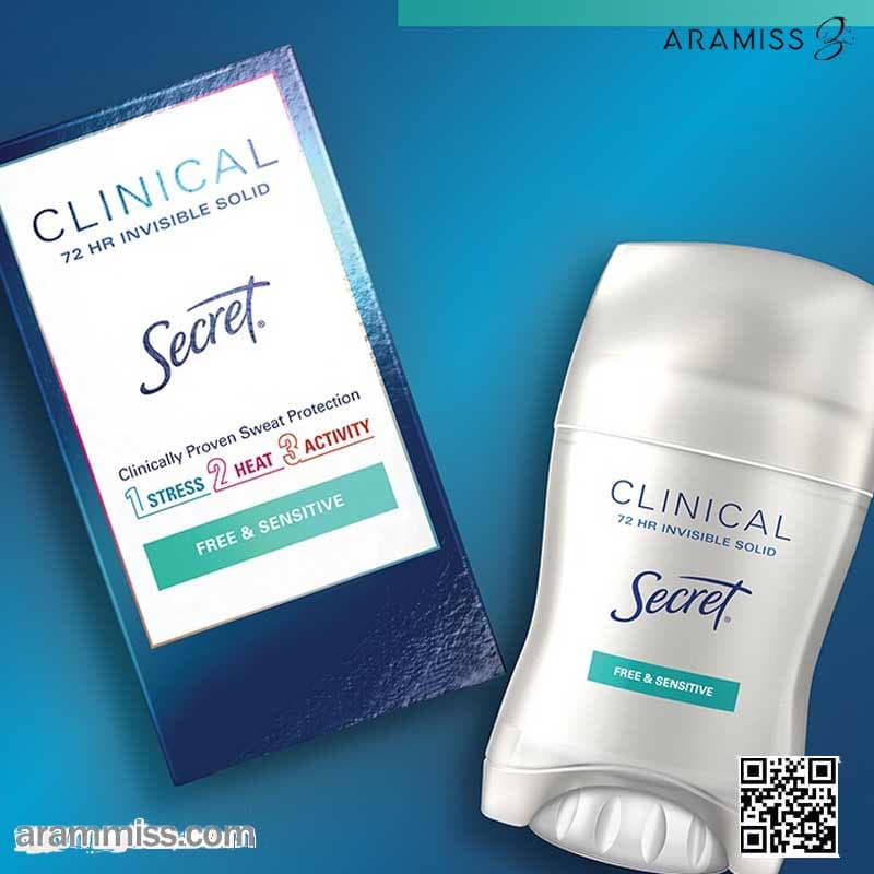 مام ضدتعریق سکرت کلینیکال مدل free & sensitive — تصویر ۲