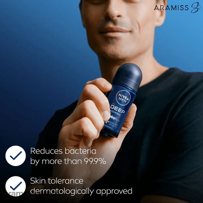 مام رولی مردانه دیپ دارک وود مکس نيوا Nivea Deep Dark Wood — تصویر ۲