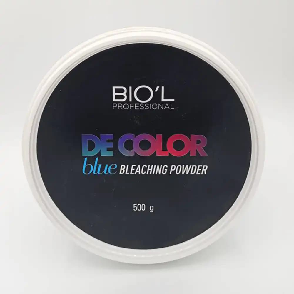 پودر دکلره آبی بیول BIOL بدون غبار سطلی وزن 500 گرمی — تصویر ۲