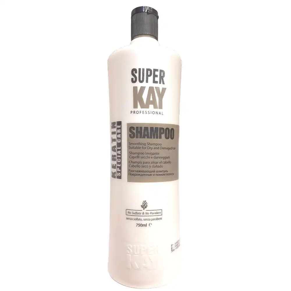 شامپو موی خشک و آسیب دیده سوپرکی SUPERKAY مدل کراتین حجم 750 میلی لیتری