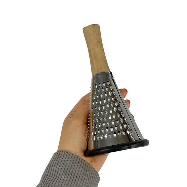 رنده مخروطی دسته چوبی کوچک — تصویر ۲