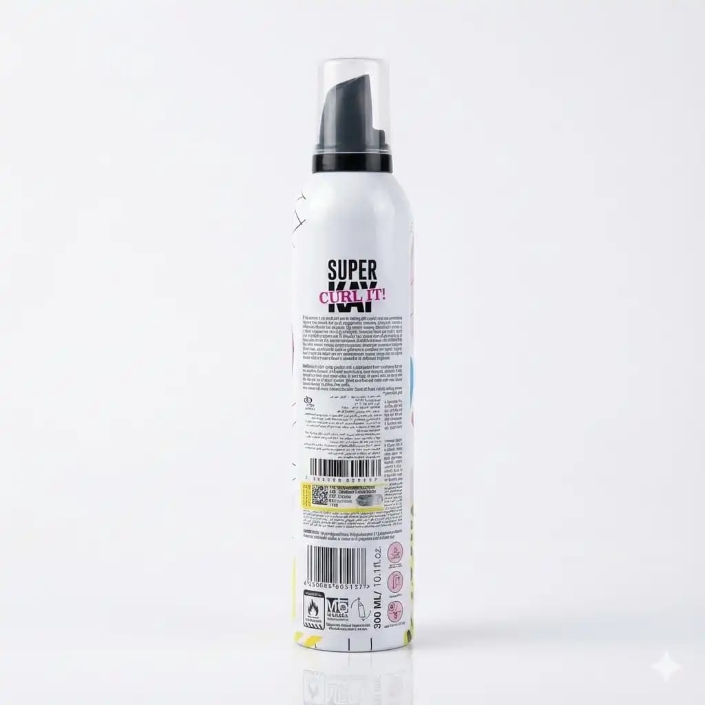 موس مو حالت دهنده و فر کننده سوپرکی Super Kay مدل Curl It حجم ۳۰۰ میلی لیتری — تصویر ۲
