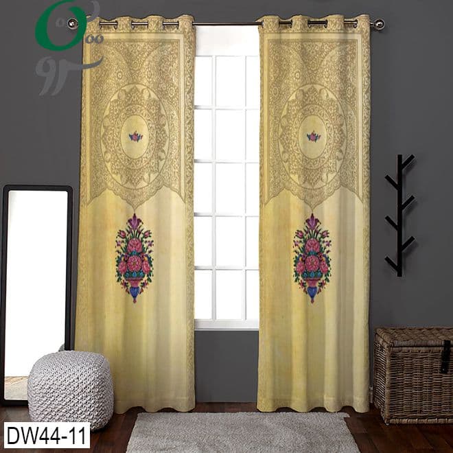 پرده پانچ طرح دار مدل سنتی کد DW44-11