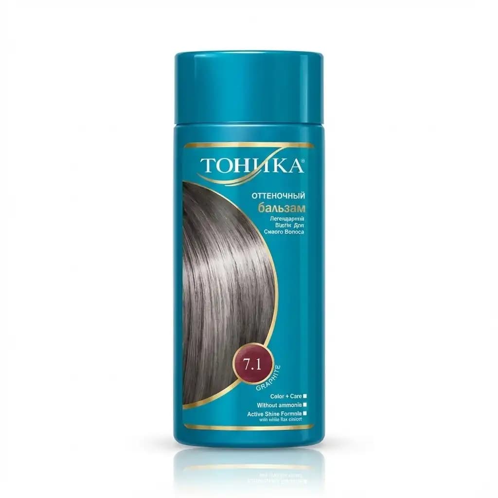 شامپو رنگساژ تونیکا ТОНИКА شماره 7.1 گرافیت (Graphite) ایرانی حجم ۱۵۰ میلی لیتری