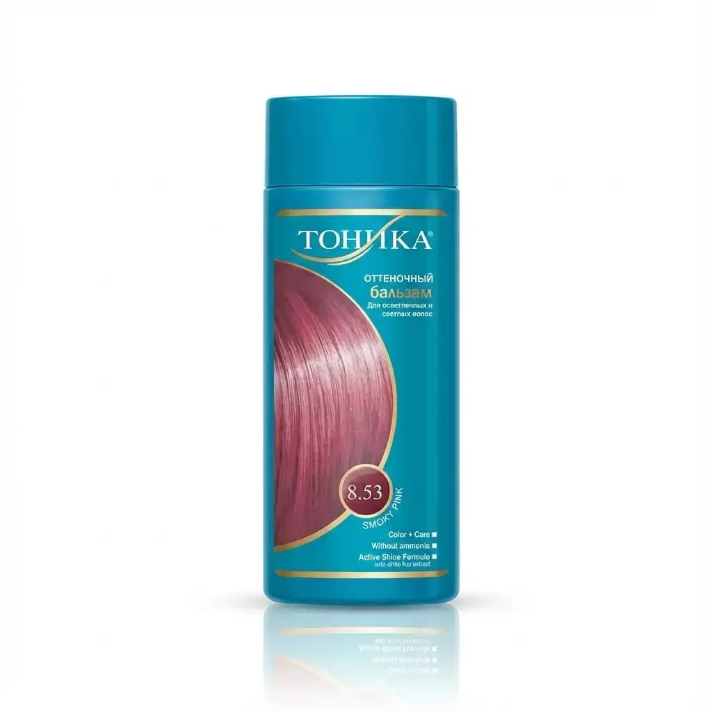 شامپو رنگساژ تونیکا ТОНИКА شماره 8.53 صورتی دودی (Smoky Pink) ایرانی حجم ۱۵۰ میلی لیتری