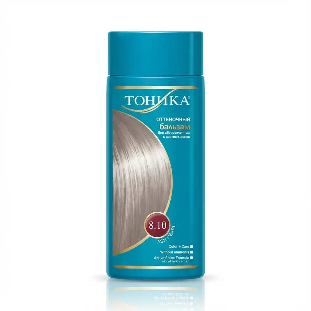 شامپو رنگساژ تونیکا ТОНИКА شماره 8.10 مروارید خاکستری (Ash Pearl) ایرانی حجم ۱۵۰ میلی لیتری
