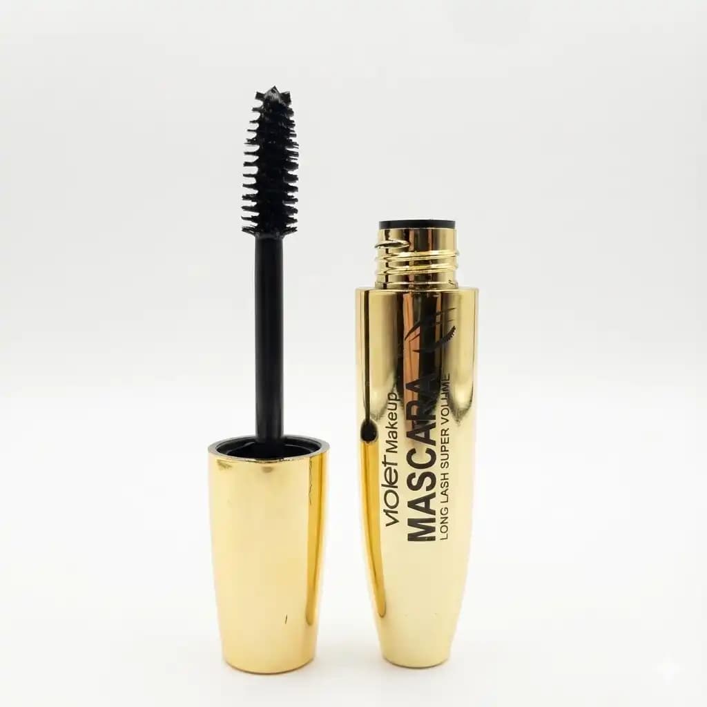 ریمل حجم دهنده و بلند کننده ویولت Violet Makeup مدل طلایی Long Lash Super Volume