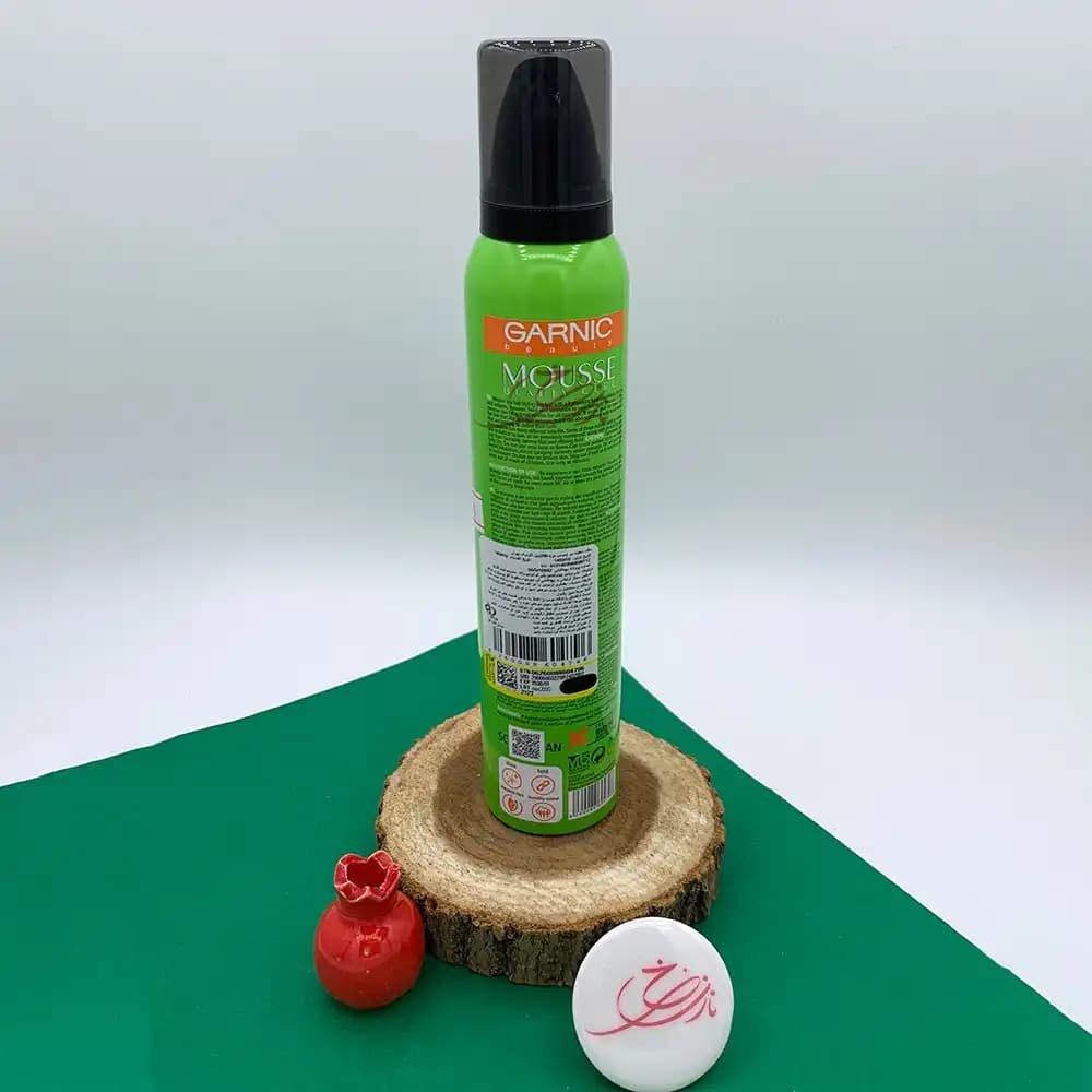 موس موی فر کننده و حالت دهنده گارنیک GARNIC مدل Curl Boosting حجم دهنده و ضد وز با ماندگاری ۲۴ ساعته حجم 200 میلی لیتر — تصویر ۲