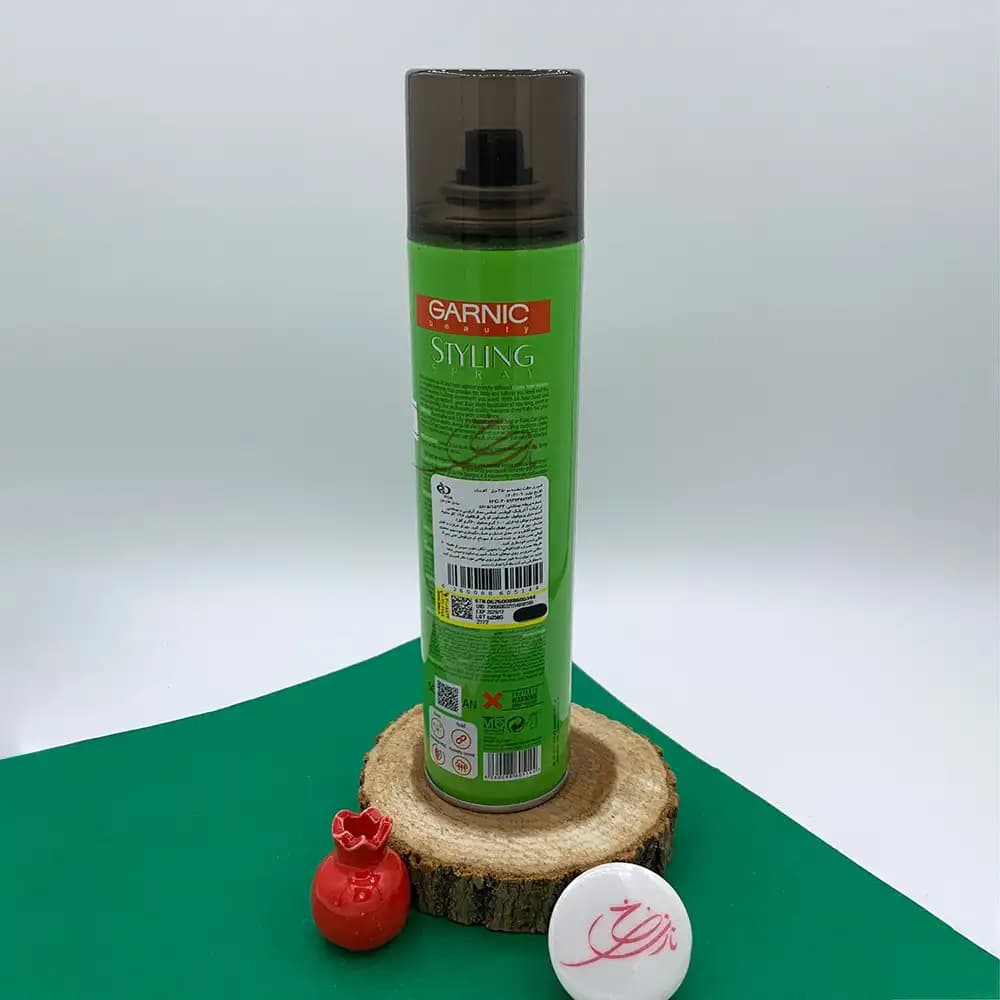 اسپری حالت دهنده و براق کننده مو گارنیک GARNIC مدل Sleek & Shine نگهدارنده بسیار قوی با اثر ضد رطوبت حجم 250 میلی لیتر — تصویر ۲