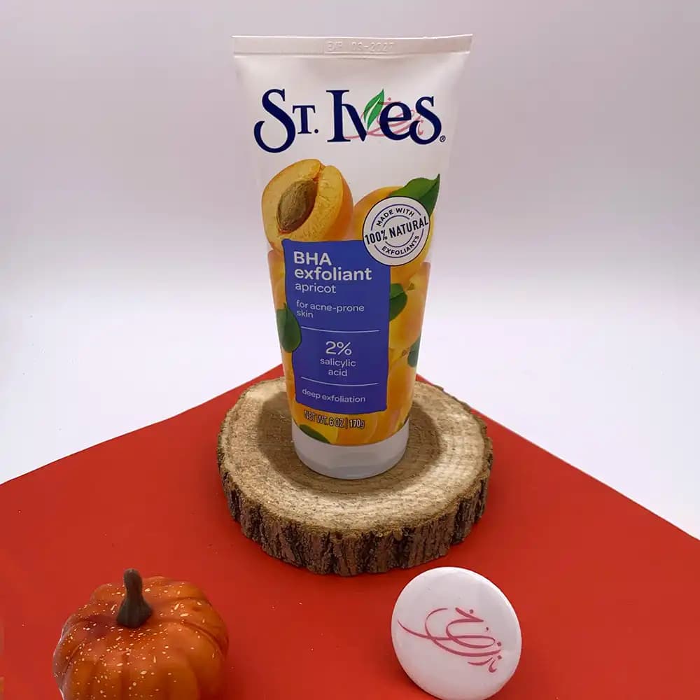 اسکراب لایه بردار عمقی سنت ایوز St.Ives مدل هلو Apricot حاوی 2% سالیسیلیک اسید تیوپی 170 گرم