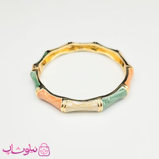 دستبند زنانه مدل بامبو (استخوانی) سه رنگ کد 2498