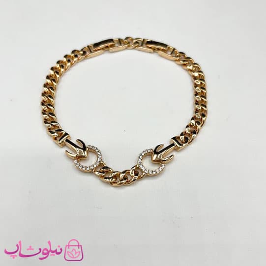 دستبند زنانه ژوپینگ زنجیری طرح لنگر کد 280