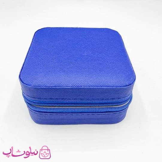 جعبه جواهرات مدل مسافرتی رنگ آبی تیره کد 170
