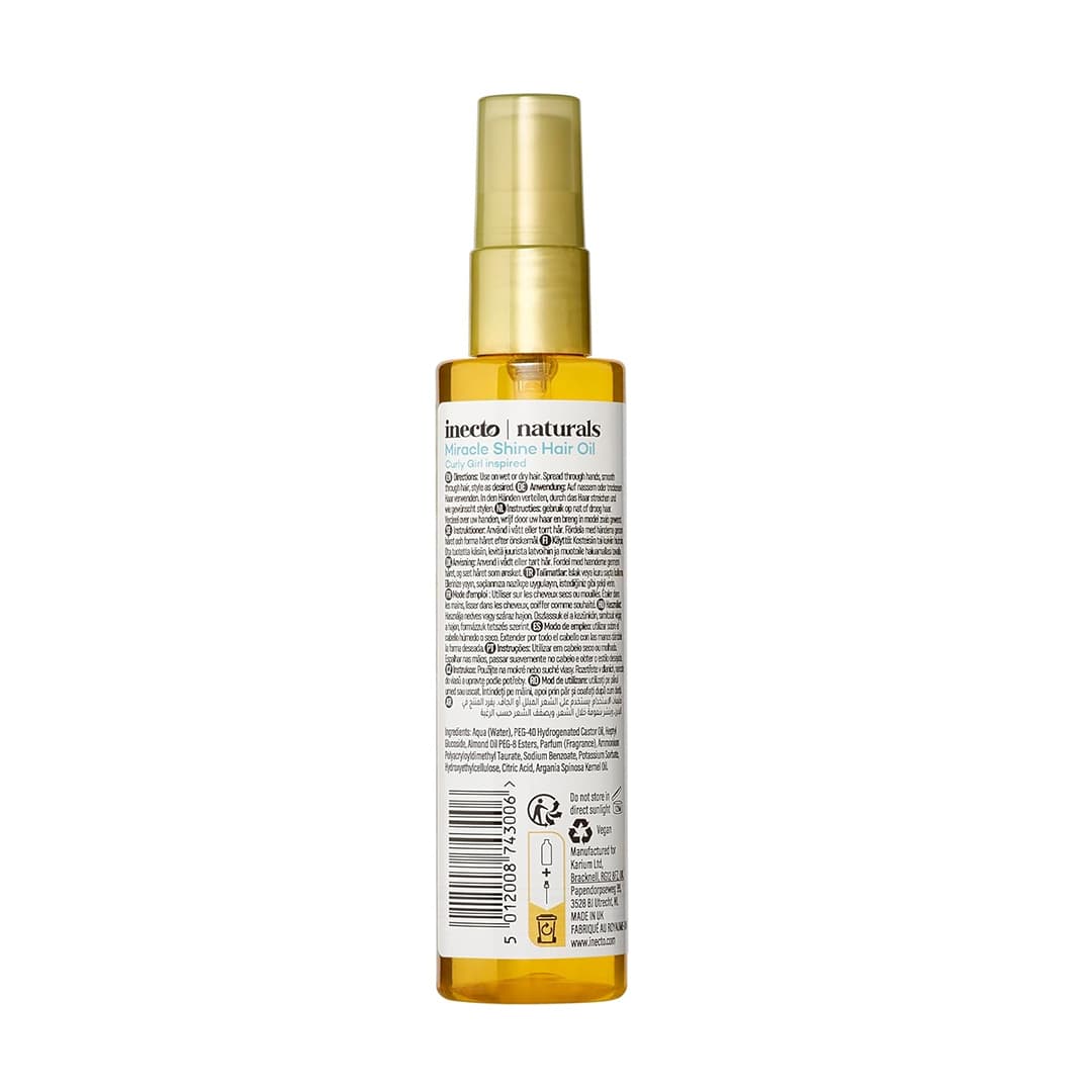 روغن درخشان کننده مو اینکتو حاوی روغن آرگان حجم 100 میلی لیتر — تصویر ۲
