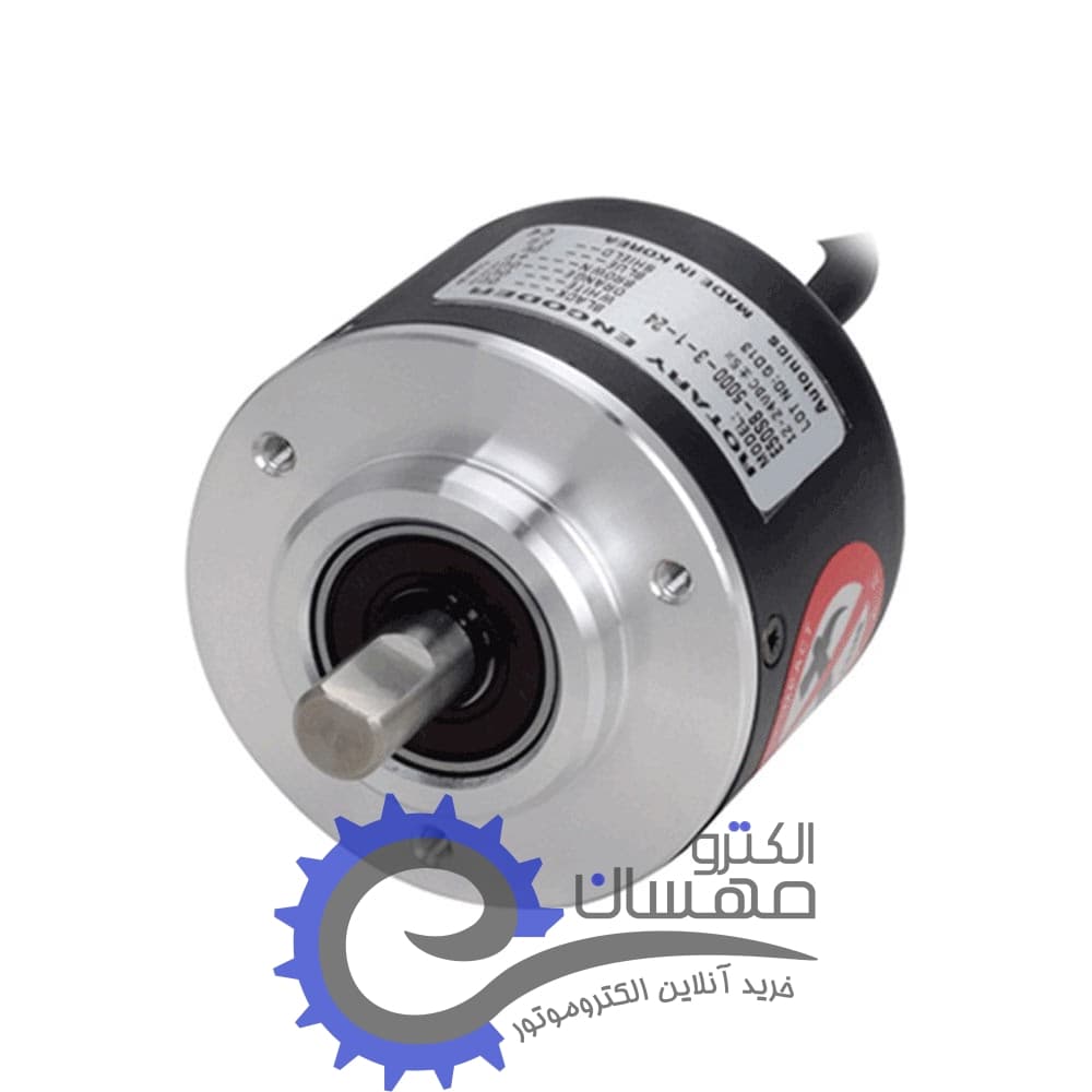 انکودر افزایشی آتونیکس 600 پالس سایز 50 شفت 8 میلی متر مدل E50S8-600-3-T-24 ساخت کره جنوبی — تصویر ۲