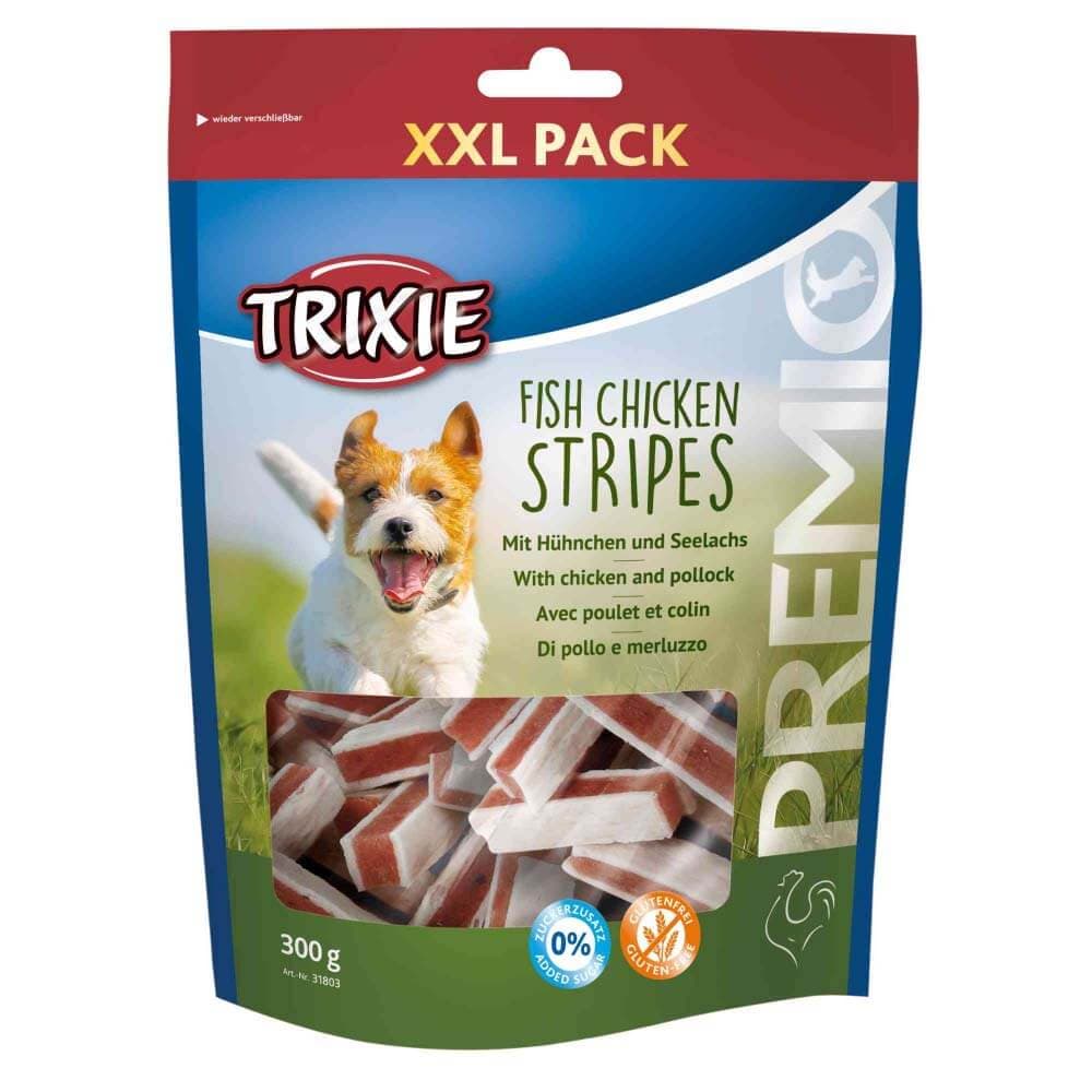 تشویقی سگ با طعم مرغ و ماهی طرح خلالی 300 گرمی تریکسی (trixie) — تصویر ۳