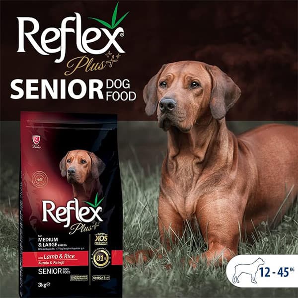 غذای خشک سگ نژاد متوسط و بزرگ مسن رفلکس پلاس Reflex Plus وزن 3 کیلوگرم — تصویر ۳
