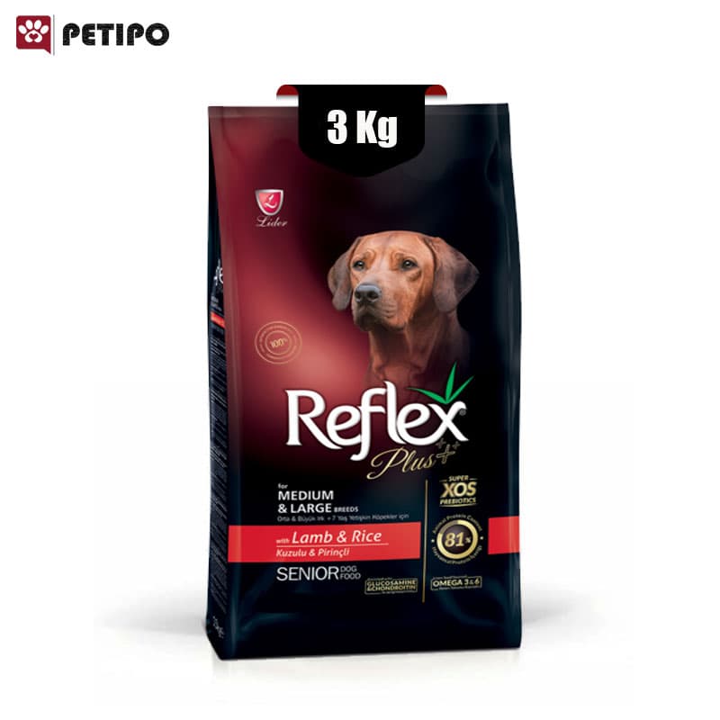 غذای خشک سگ نژاد متوسط و بزرگ مسن رفلکس پلاس Reflex Plus وزن 3 کیلوگرم — تصویر ۶