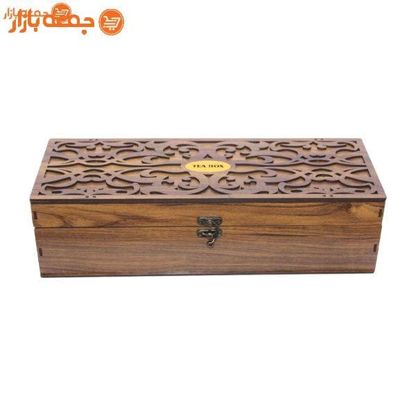 جعبه تی بگ چوبی 5 خانه