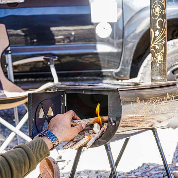 اجاق هیزمی سفری مجیکمپ مدل magicamp-Wood-stove — تصویر ۳