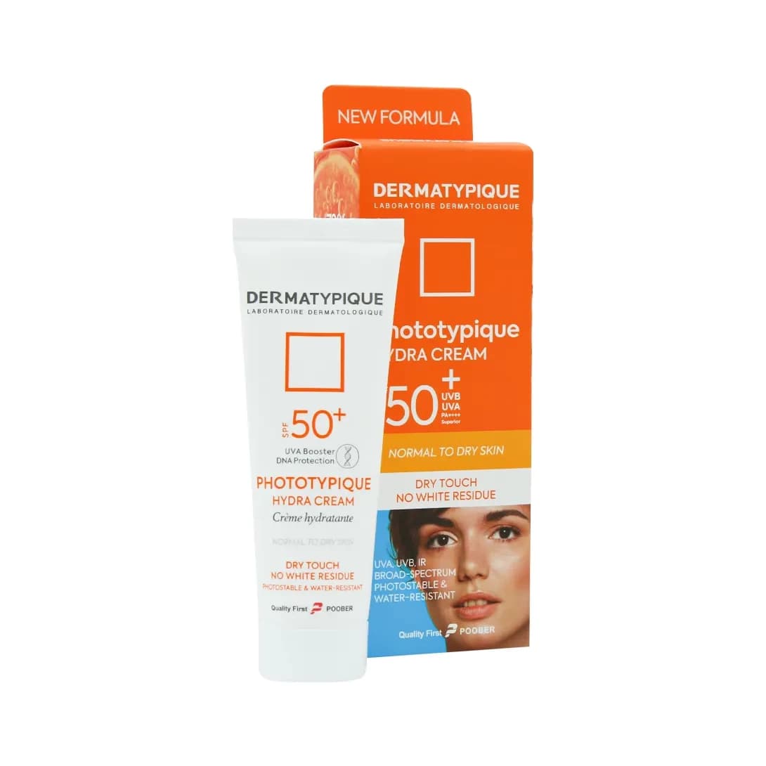 کرم ضد آفتاب SPF50 بی‌رنگ پوست خشک درماتیپیک — تصویر ۵