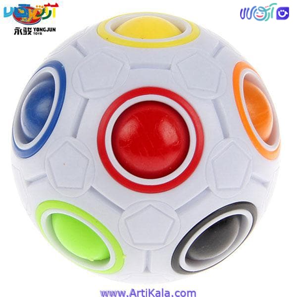 روبیک توپی مدل puzzle rainbow ball yj