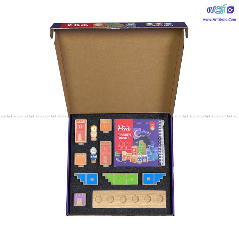 اسباب بازی فکری قلعه چوبی pino toys — تصویر ۲